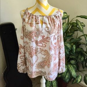 Soho New York and Co Jeans Cold Shoulder Blouse